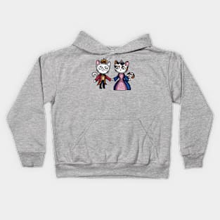 Cat Prince and Princess Kids Hoodie